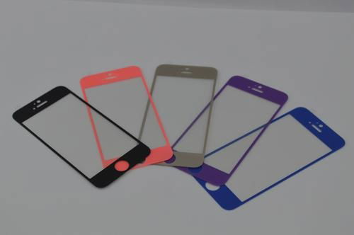 Wholesale Colorful tempered glass screen protector for iphone samsung 4