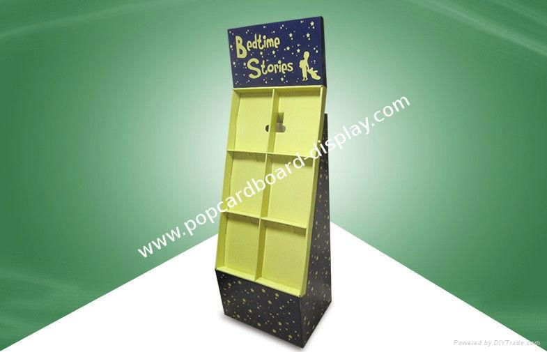 Cardboard book Display Stand with cells