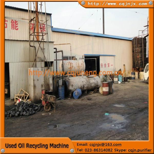 ZSA used waste black engine oil /dirty oil processing 5
