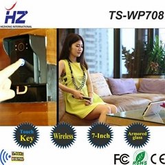 7 inch color video door phone intercom system with photo memory