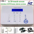 2014 newest GSM3/4 Band Net trasmission home burglar wireless alarm system 1