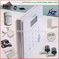 2014 newest GSM3/4 Band Net trasmission home burglar wireless alarm system 5