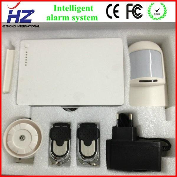 mobile call self monitoring wireless digital home security GSM alarm system  kit 4