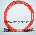 ST MM Duplex Fiber Optic Patch Cord