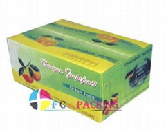 C FLUTE COLOR PRINTED CORRUGATED BOARD FRUIT BOX