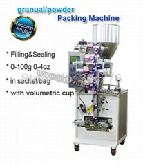 automatic granule pouch packaging machinery with Volumetric Cup Filler