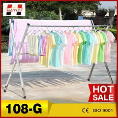 Folding garment rack