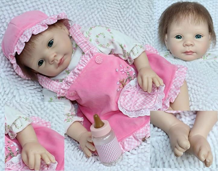Hot selling baby doll silicone reborn baby dolls for sale 22''