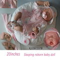 The newest design customized 20inch reborn sleeping baby doll 1