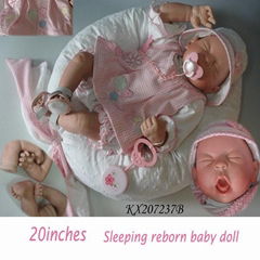 The newest design customized 20inch reborn sleeping baby doll