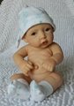 Handmade lifelike newborn reborn vinyl mini fashion doll 3