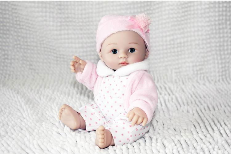 Vinyl reborn baby dolls 10" mini baby dolls 4