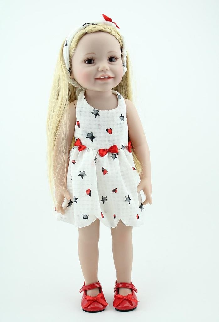 Safety fit american girl doll fabric cloth dolls 18" american girl doll 3