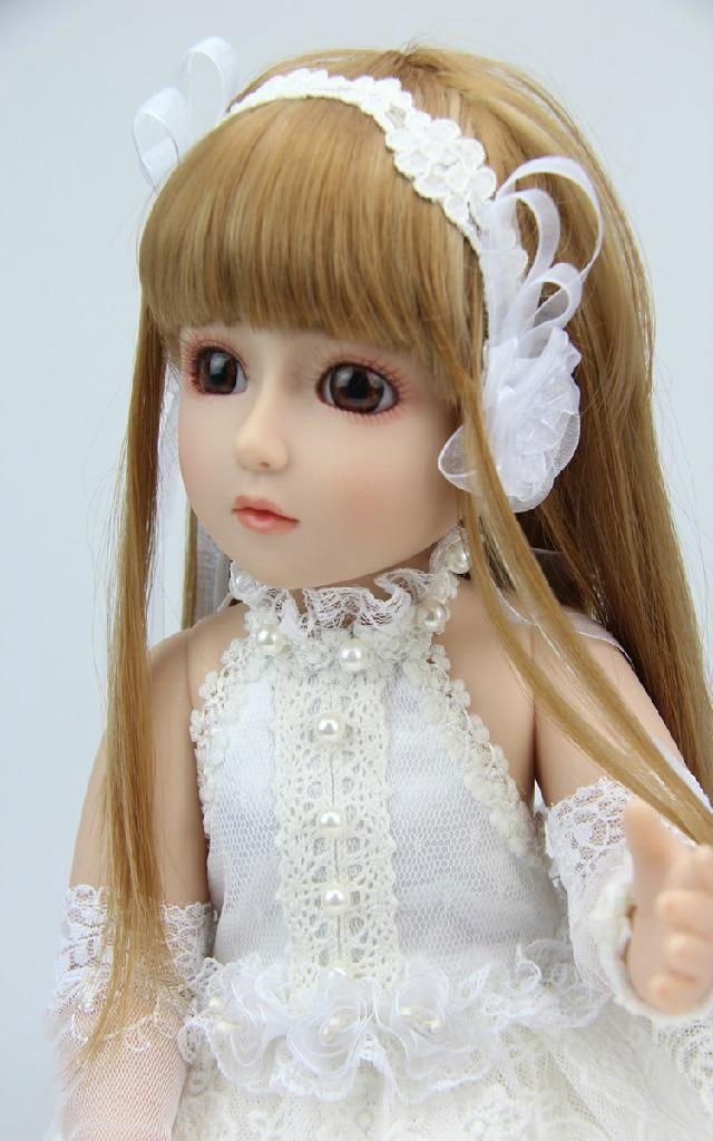 New 18'' Reborn SD BJD baby doll dress clothes lifelike doll 4