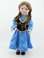 New fashion 18 inch american girl doll model in frozen clothes Anna clothes 2