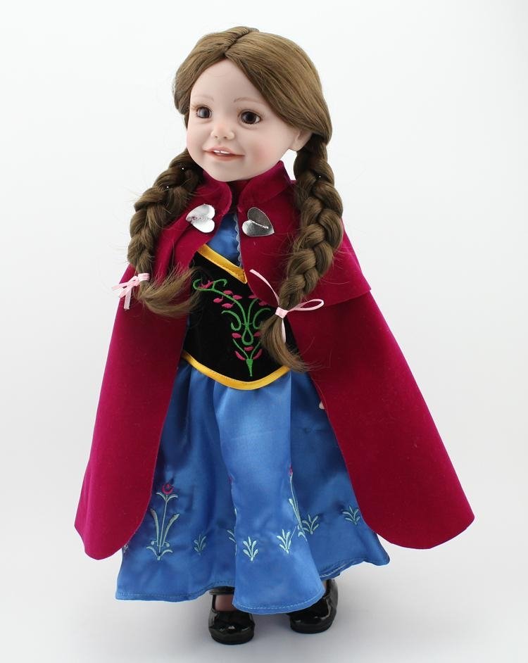 New fashion 18 inch american girl doll model in frozen clothes Anna clothes 3