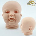 New 20-22'' Soft Silicone Vinyl head Reborn Baby doll kits