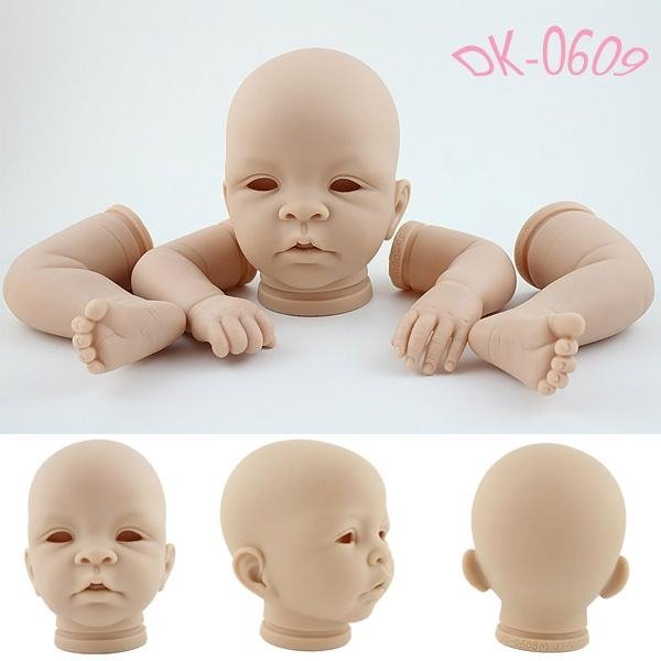 OEM fashion doll kits 22 inches soft vinyl doll parts silicone reborn doll mold