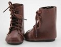 Manufacture doll shoes 18 inch american girl doll accessories brown boot shoes  3
