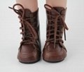 Manufacture doll shoes 18 inch american girl doll accessories brown boot shoes  4