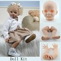 24 inch soft vinyl reborn doll kits custom unpainted silicone reborn doll kit