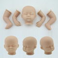 16 inch soft silicone vinyl model kits sleeping unpainted complete reborn doll 