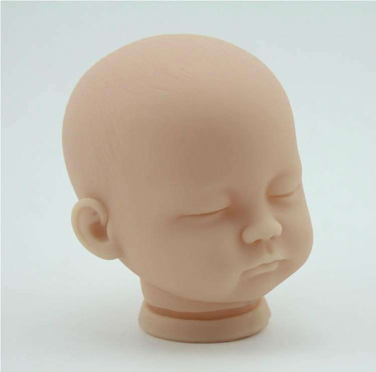 16 inch soft silicone vinyl model kits sleeping unpainted complete reborn doll  3