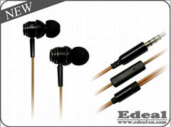 New metal earphone with mic for mobile phone free sample