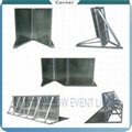 Steel durable crowed barrier