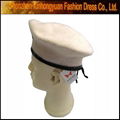 Military Wool Beret with eyelets adjustable wool military beret 2