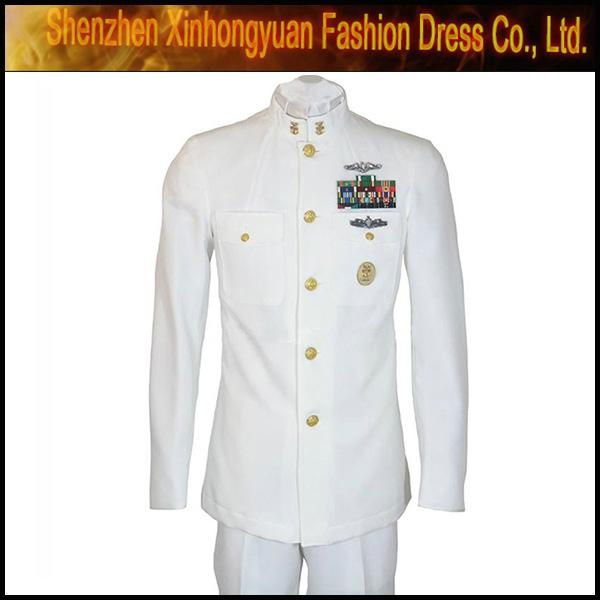 United States Coast Guard Dress White Coat in military uniform 