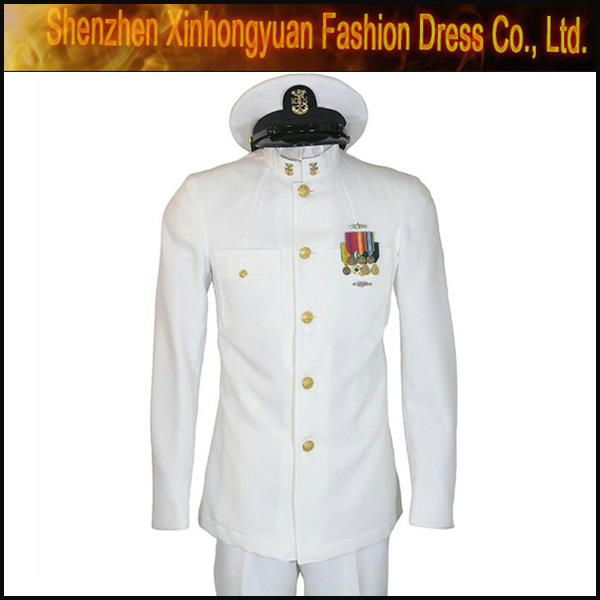 United States Coast Guard Dress White Coat in military uniform  3