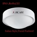 European style round white plastic ceiling lamp