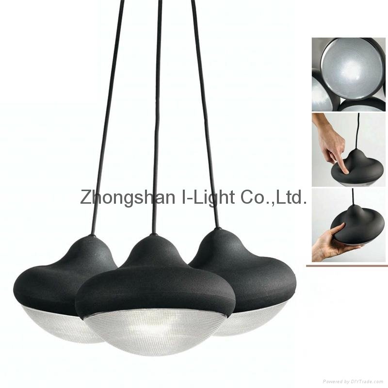 New modern simple style white color soft touch silicon pendant lamp 2