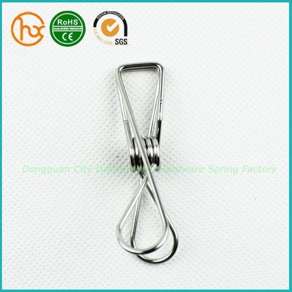 Stainless Steel Clothes Lasting Wire Metal Spring Clips 3