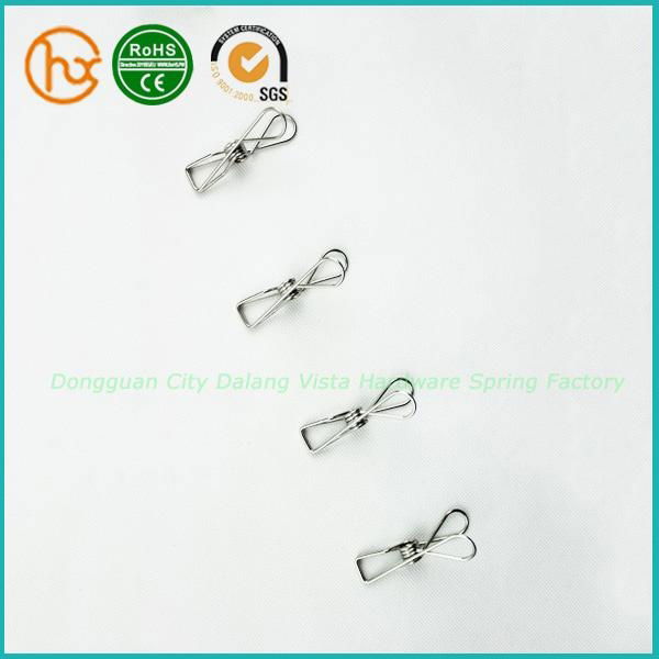 Stainless Steel Clothes Lasting Wire Metal Spring Clips 4