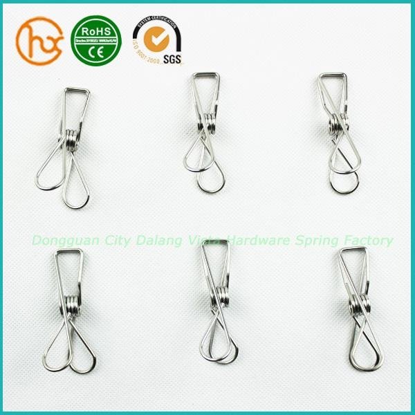 Stainless Steel Clothes Lasting Wire Metal Spring Clips 5