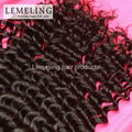 Brazilian virgin hair deep wave curly 100% human hair weft 3