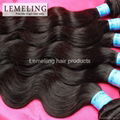 Peruvian virgin hair Body Wave Color 1B Dyeable Human Hair Extension 12"-28"  1