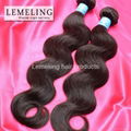 Peruvian virgin hair Body Wave Color 1B Dyeable Human Hair Extension 12"-28"  2