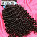 Peruvian virgin hair Peruvian deep wave curly human hair weaves hundle extension 1