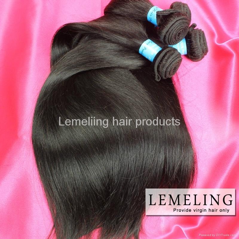 Wholesale Dyeable Brazilian Peruvian Malaysian Indian virgin Human hair Weaves   5