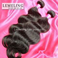  Virgin Remy Malaysian hair weave natural brown body wave curl hold well washing 1