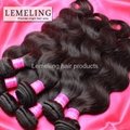  Virgin Remy Malaysian hair weave natural brown body wave curl hold well washing 2