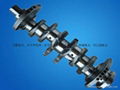 The crankshaft is concave and convex