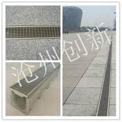 polymer resin concrete gutter drain gutter 