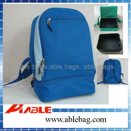 Sports bag backpack rucksack with shoes compartment 