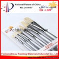 Wholesale Price Round Wooden Handle Natural Bristles Hair Artist Brush for Paint