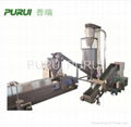 Forced feed plastic recycling machine granulating machine