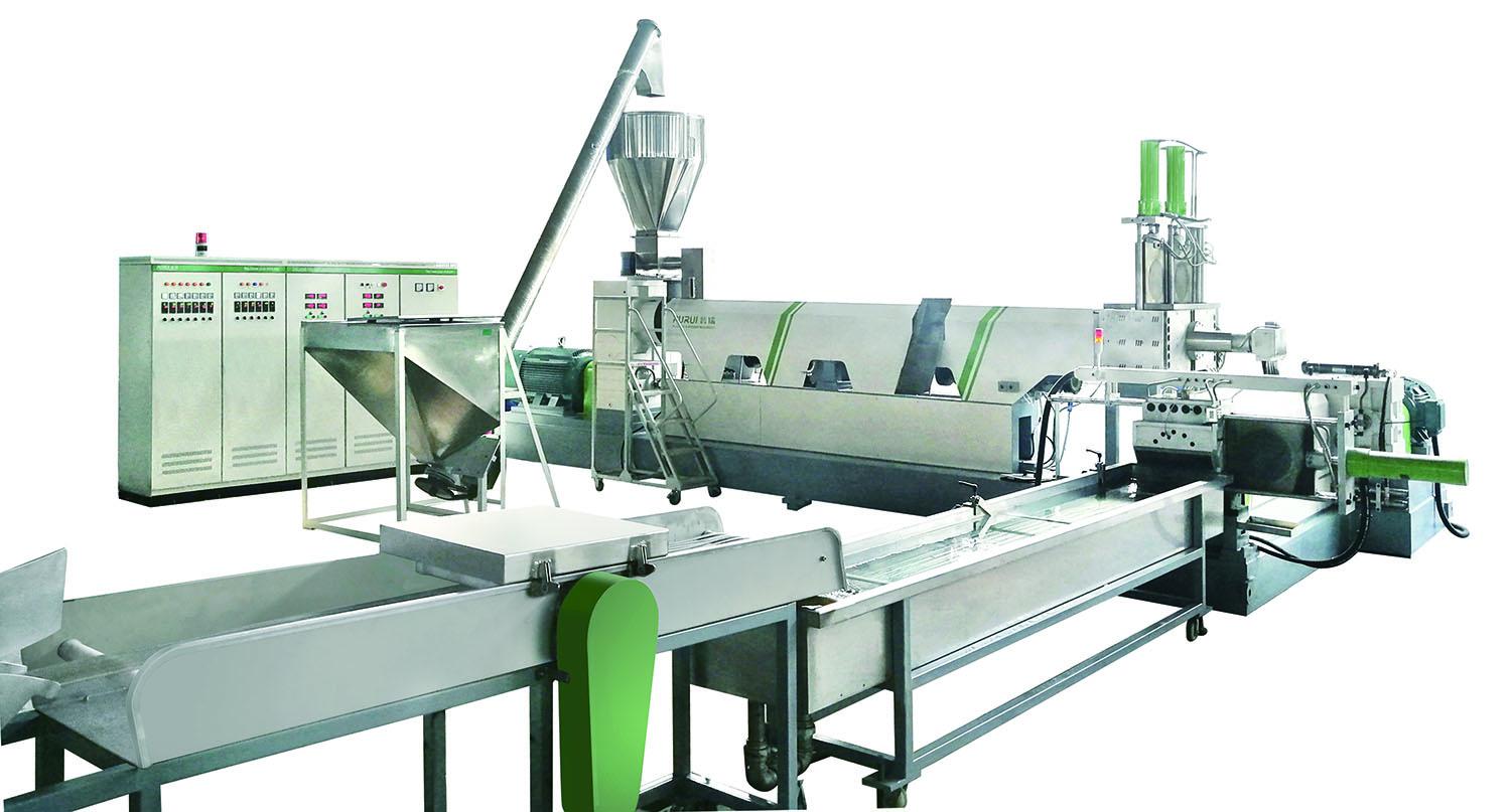 SIngle extruder plastic pelletizing line plastic recycling machine